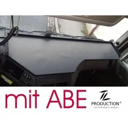 DAF EURO 6 (XF106) Space Cap durchgehender LKW-Tisch Kante schwarz Antirutschmatte grau mit ABE