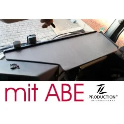 Mercedes Actros Giga Space MP4 & MP5 durchgehender LKW-Tisch Kante schwarz Antirutschmatte grau mit ABE