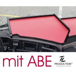 Scania G Mittelablagetisch Kante schwarz Antirutschmatte rot mit ABE