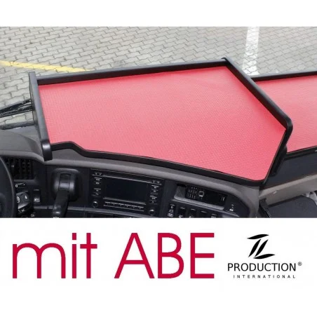 Scania G Mittelablagetisch Kante schwarz Antirutschmatte rot mit ABE