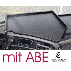 Scania R Mittelablagetisch Kante schwarz Antirutschmatte schwarz mit ABE