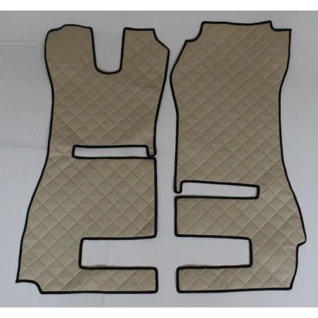 Scania R Streamline Fußmatte für klappbaren Beifahrersitz Kunstleder-Farbe beige Musterbild