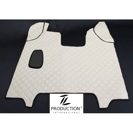 Scania R Streamline Tunnelmatte Handschaltung Kunstleder-Farbe weiß von TL-Production