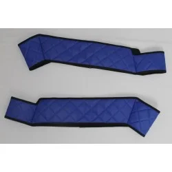 Scania R Streamline Sitzsockelverkleidung 2er-Set für luftgefederten Beifahrersitz Kunstleder in blau