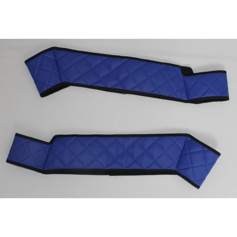 Scania R Streamline Sitzsockelverkleidung 2er-Set für luftgefederten Beifahrersitz Kunstleder in blau