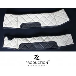 Sitzsockelverkleidung für drehbaren Beifahrersitz Kunstleder weiß