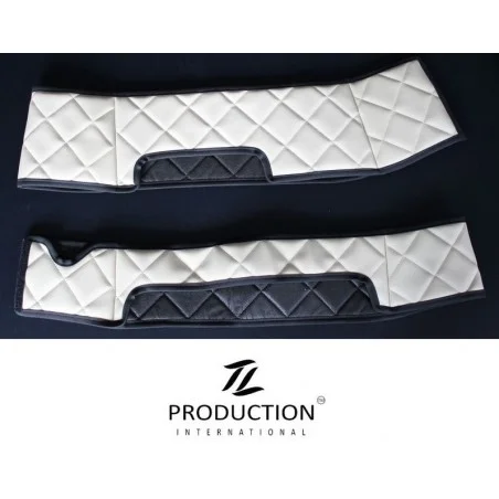 Sitzsockelverkleidung für drehbaren Beifahrersitz Kunstleder weiß