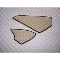 Abdeckung Ablagefächer 2er-Set für Kunstleder Beige