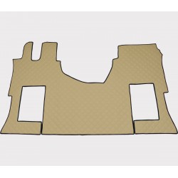 Tunnelmatte für luftgefederten Beifahrersitz Leder beige