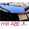 Mercedes Actros Giga Space MP4 & MP5 durchgehender LKW-Tisch mit Auszug Kante schwarz Antirutschmatte blau mit ABE
