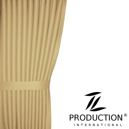 Scheibengardine inkl. Raffhalter in beige