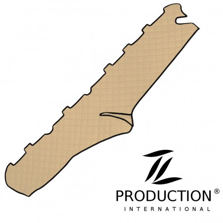 Armaturenabdeckung Kunstleder-Farbe beige