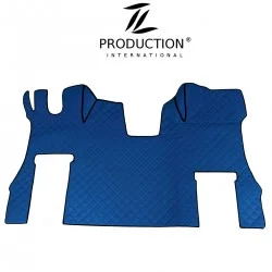 Tunnelmatte für klappbaren Beifahrersitz Kunstleder blau atoll