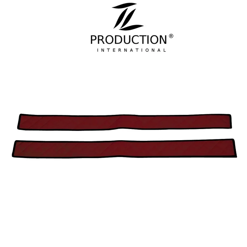 Sitzsockelverkleidung für drehbaren Beifahrersitz Kunstleder dunkelrot