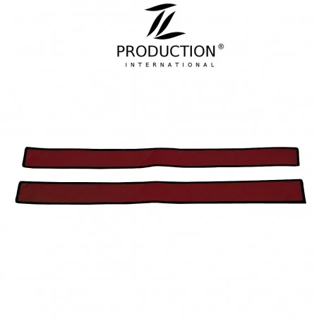 Sitzsockelverkleidung für drehbaren Beifahrersitz Kunstleder dunkelrot