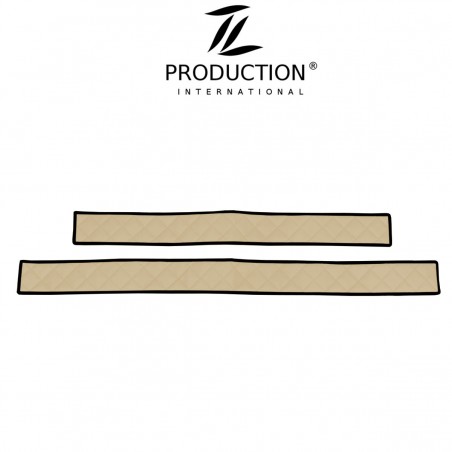 Sitzsockelverkleidung für klappbaren Beifahrersitz beige