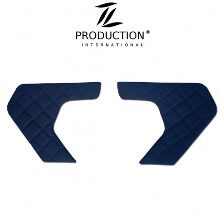 Türverkleidung 2er-Set Kunstleder-Farbe dunkelblau