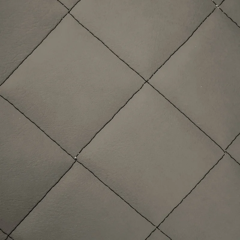 Materialmuster Kunstleder in grau