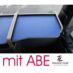 MAN TGX Beifahrertisch Kante beige Antirutschmatte blau mit ABE