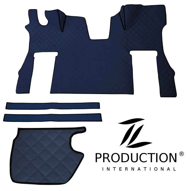 Scania S New Generation Kunstleder-Set klein für drehbaren Beifahrersitz in dunkelblau