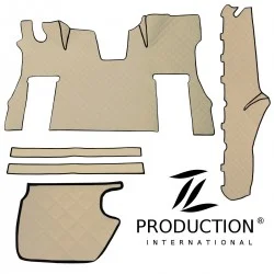 Scania S New Generation Kunstleder-Set groß für luftgefederten Beifahrersitz beige