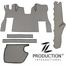 Scania S New Generation Kunstleder-Set groß für klappbaren Beifahrersitz grau