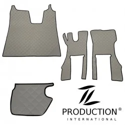 Scania R New Generation Kunstleder-Set klein für luftgefederten Beifahrersitz grau