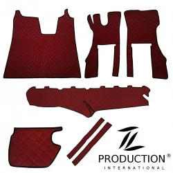 Scania R New Generation Kunstleder-Set groß für drehbaren Beifahrersitz bordeaux