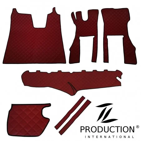 Scania R New Generation Kunstleder-Set groß für drehbaren Beifahrersitz bordeaux