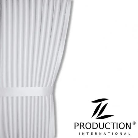 Scheibengardine inkl. Raffhalter in weiß