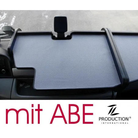 MAN TGS Mittelablagetisch mit Ausschnitt in schwarz-grau mit ABE vom KBA