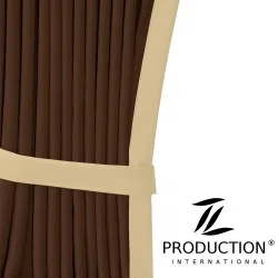 LKW-Gardine braun-hellbraun