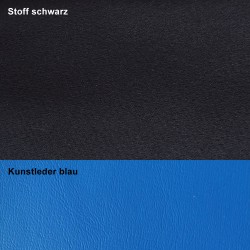 Fahrerhaus-Innenausstattung Stoff schwarz, Verzierung blau