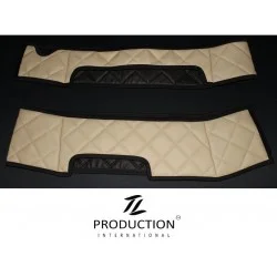 Sitzsockelverkleidung für drehbaren Beifahrersitz Kunstleder beige