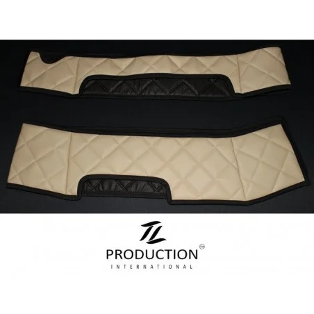 Sitzsockelverkleidung für drehbaren Beifahrersitz Kunstleder beige