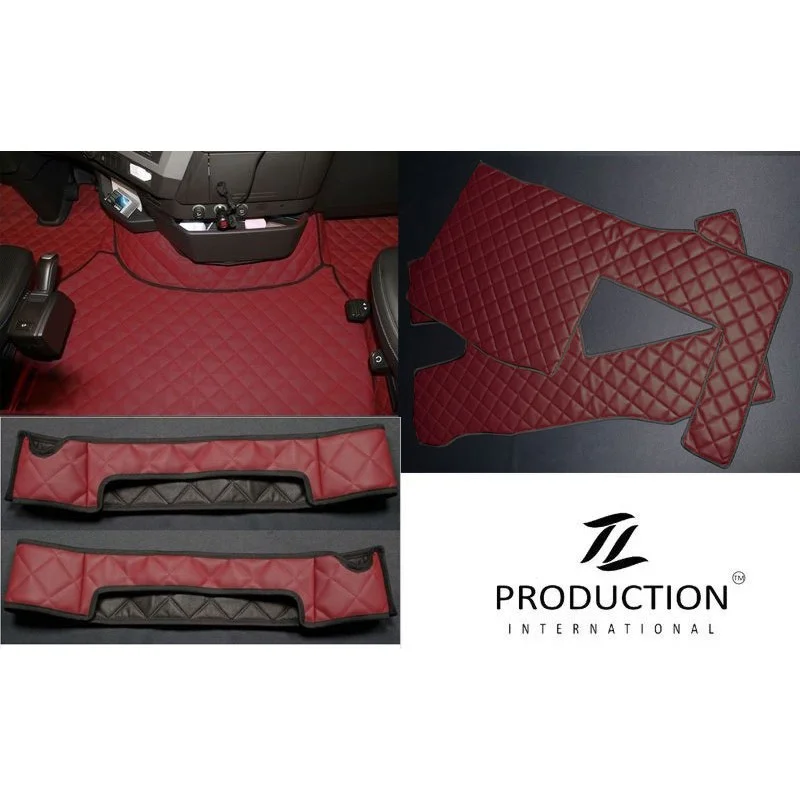 Kunstleder-Set für luftgefederten Beifahrersitz und Automatik bordeaux