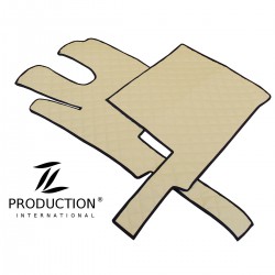Fußmatten 2er-Set für LKW mit Standheizung in beige