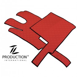 Fußmatten 2er-Set für LKW mit Standheizung in rot