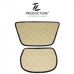 Abdeckung Ablagefächer 2er-Set Kunstleder-Farbe beige