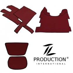 Kunstleder-Set klein für DAF Truck mit Standheizung in bordeaux