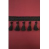 LKW-Gardine Farbvariante bordeaux - Quasten schwarz
