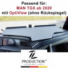 MAN TGX ab 2020 durchgehender LKW-Tisch Kante schwarz Antirutschmatte grau LKW mit Optiview